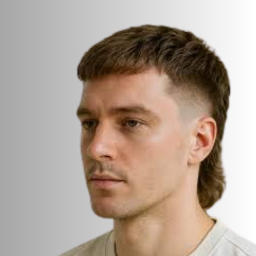 Temple Fade Mullet