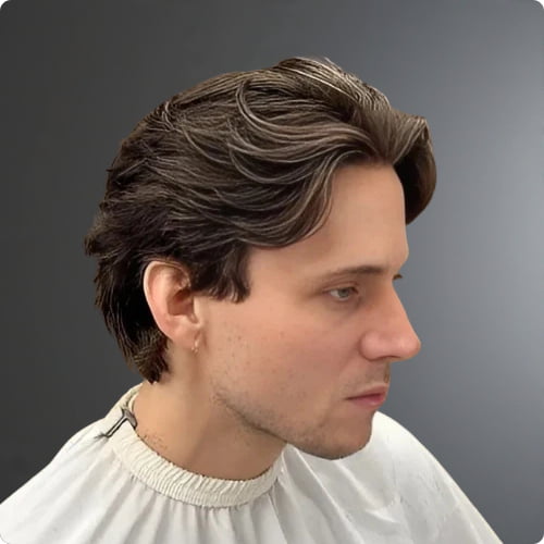 Textured Hair Middle Part