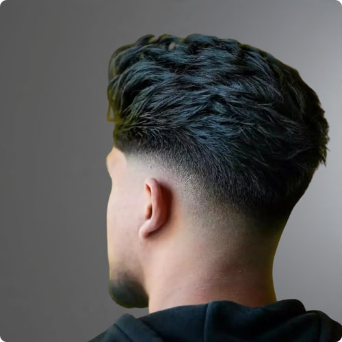 Textured Top Mid Fade