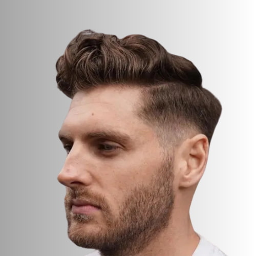 Curly Pompadour Hairstyle
