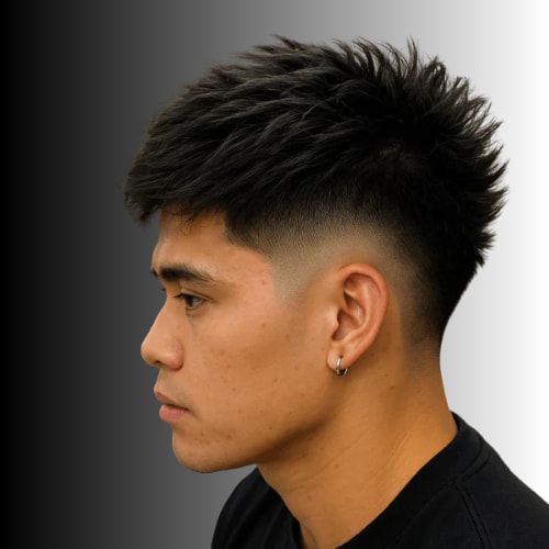 Corte de cabelo com graduação (degradé)