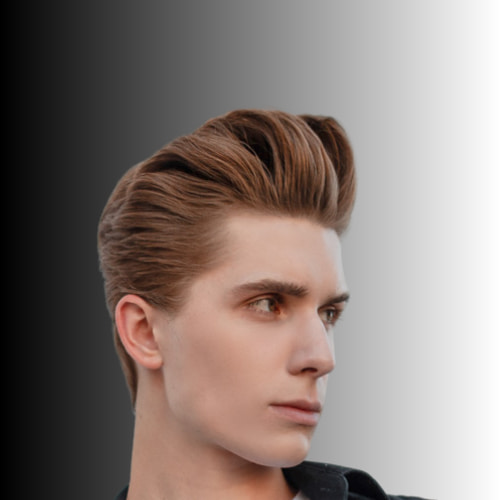 Volumized Pompadour Hairstyle