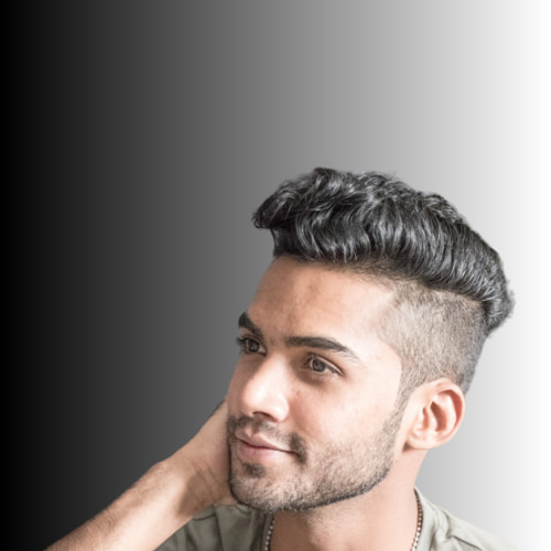 Wavy Pompadour Hairstyle